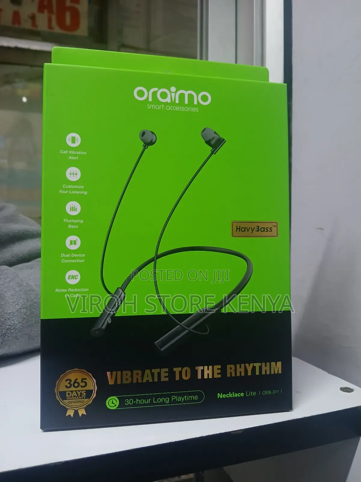 Oraimo Necklace Light Heavy Base Earphones