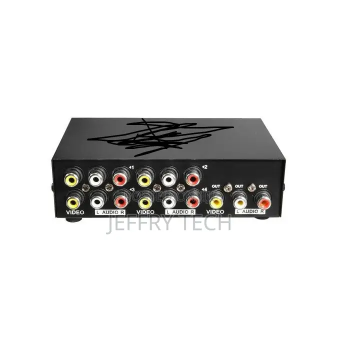 4 Port Av Audio Video Splitter