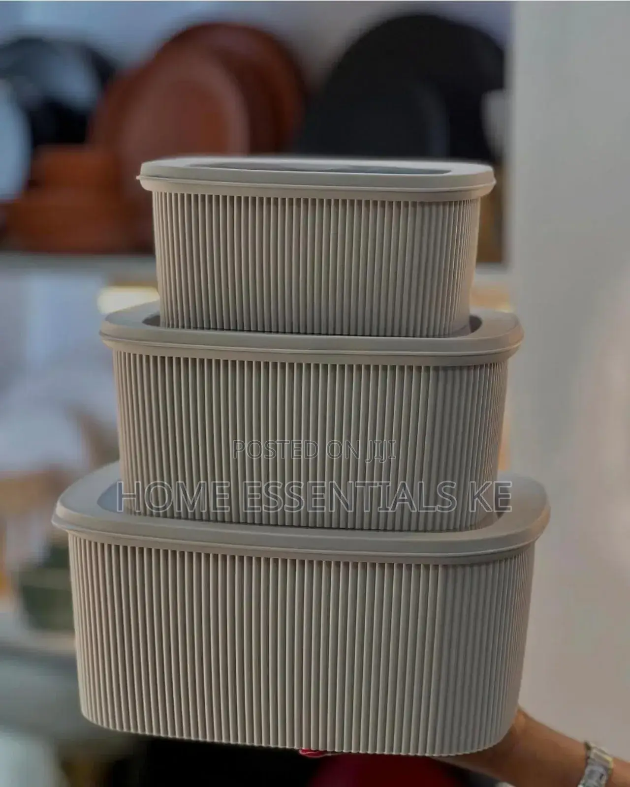 *3pcs Multipurpose Storage Containers*Microwave Safe*