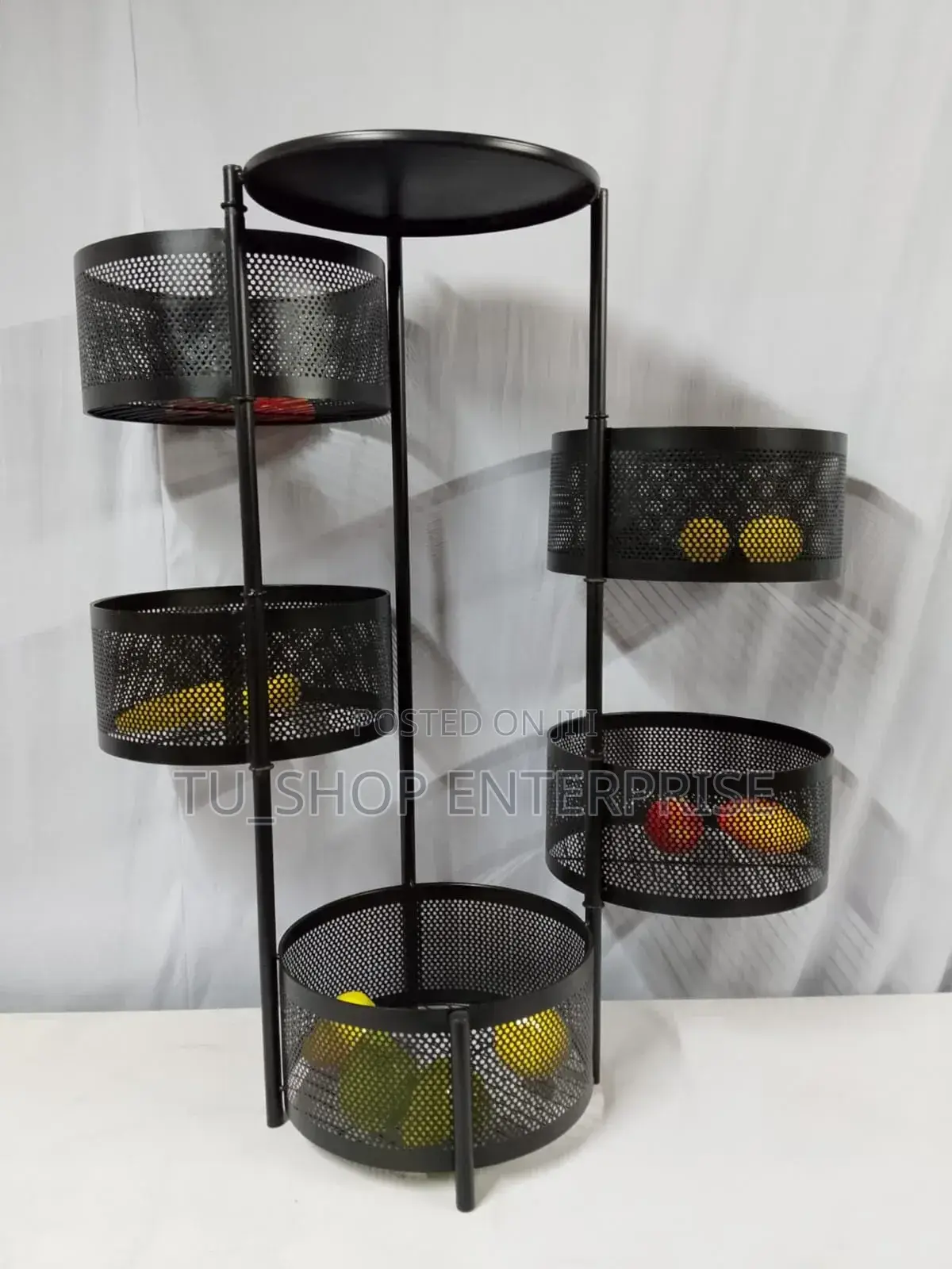 5 Layers Round Fruits Rack