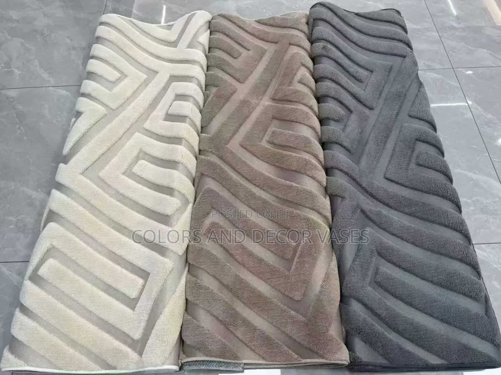 Modern Microfiber Pattern Carpets
With Rubber
