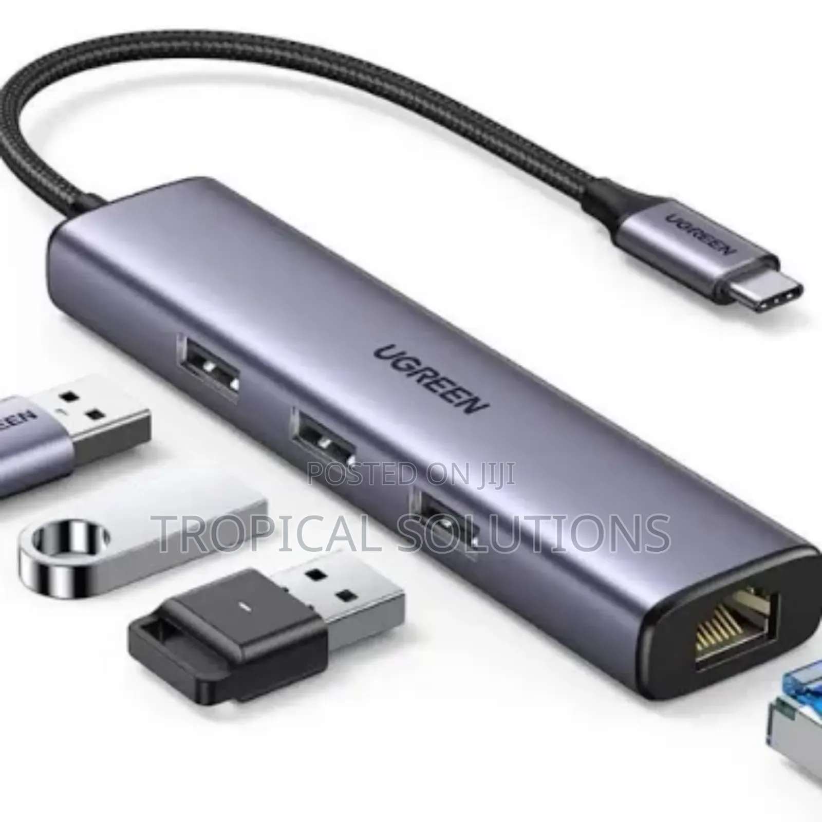 Ugreen Usb -C to Rj45 Gigabit Ethernet+ Usb-a 3.0 Adapter