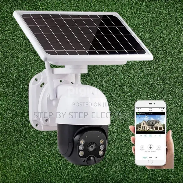 4g Simcard Solar Powered PTZ CCTV Camera With Pir Motion Sensor