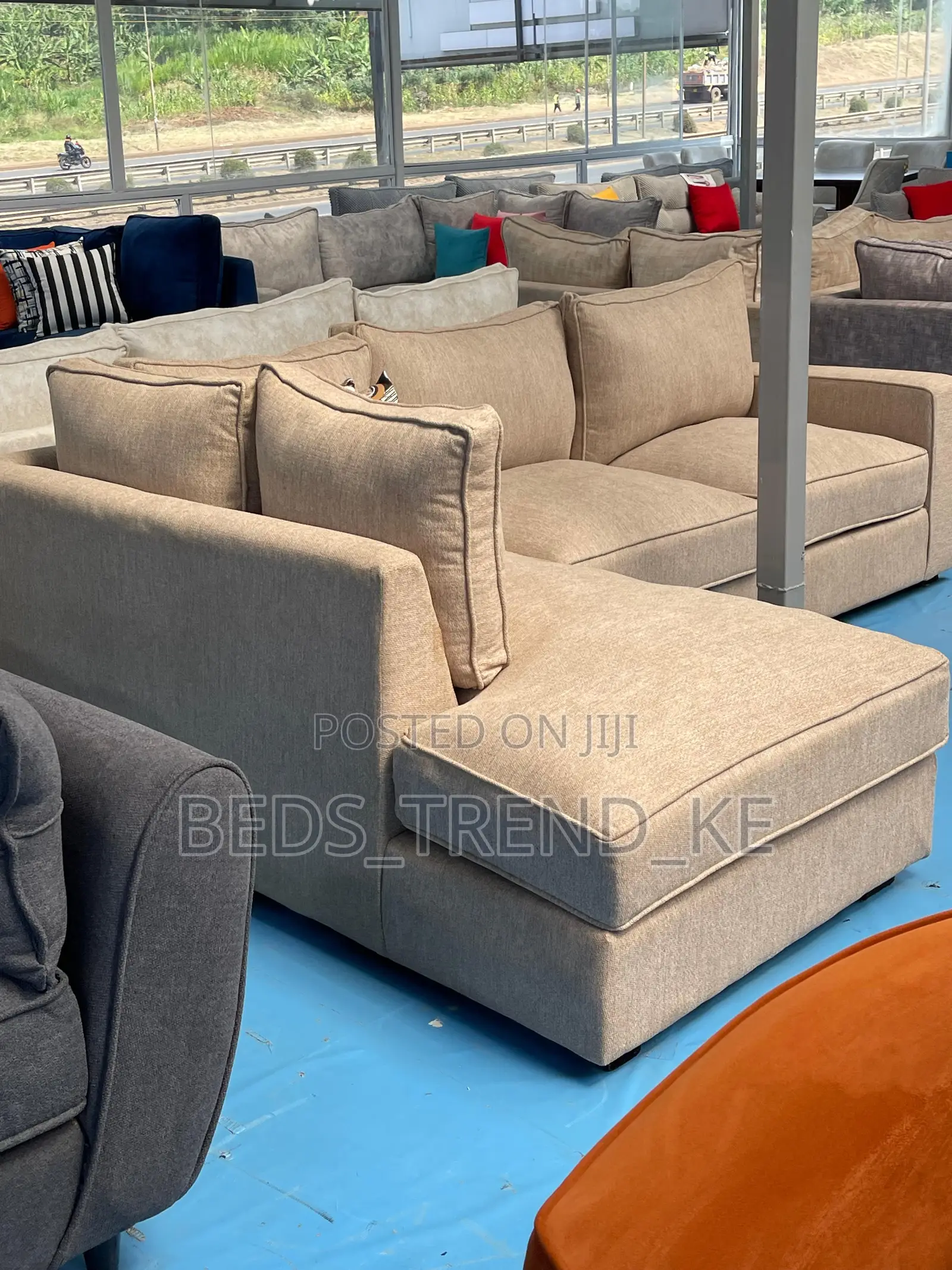 Fancy 6 Seater L Seat Sofa