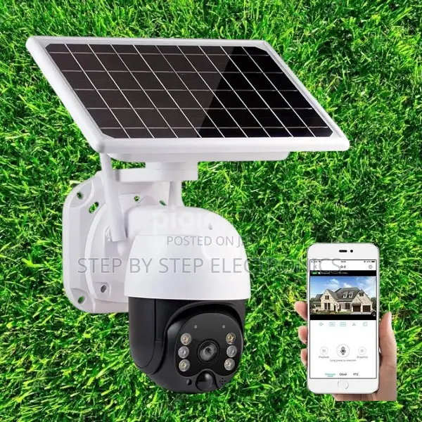Built-in Microphone 1080p 2mp Solar Powered 4g PTZ CCTV Camera