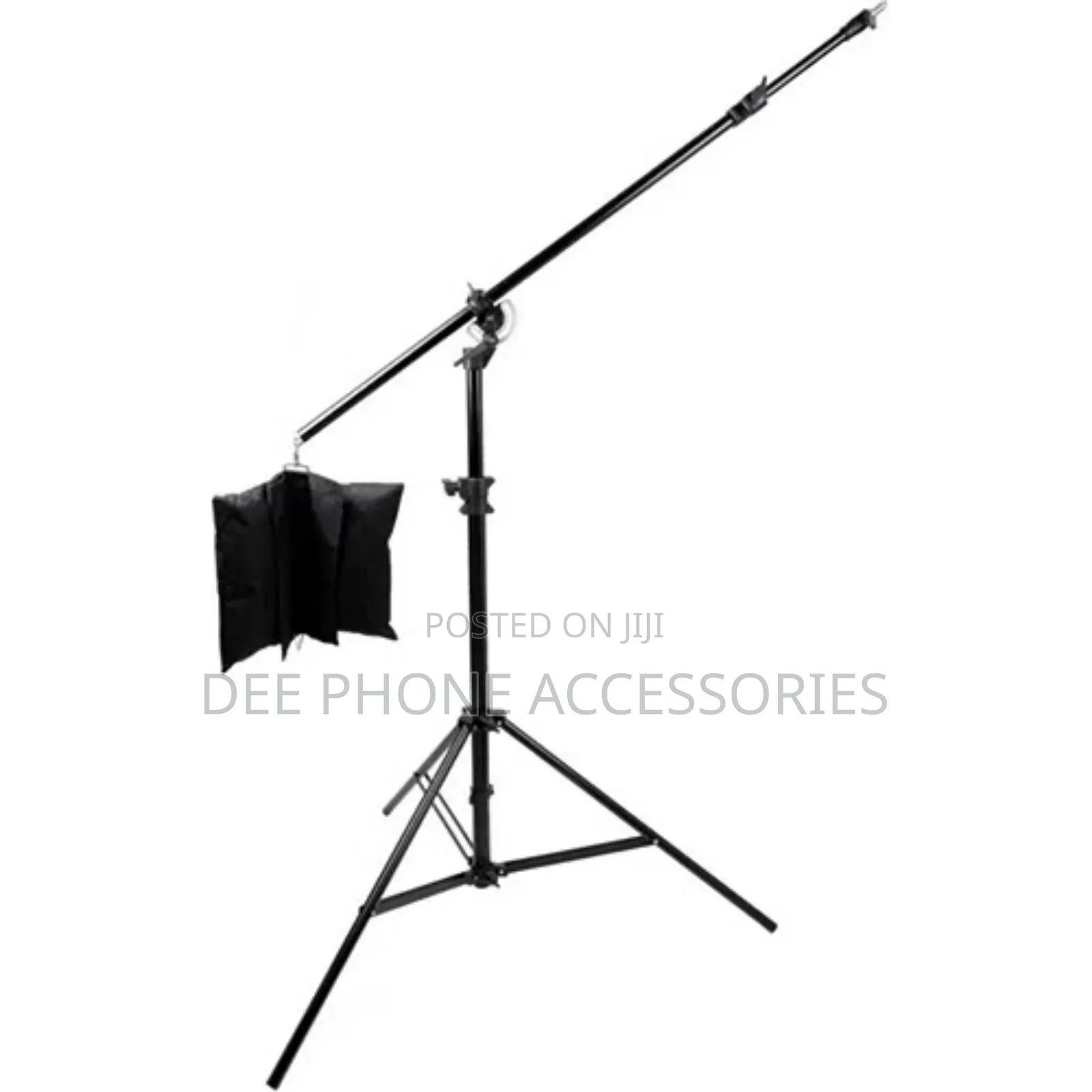 Metallic Light Stand With Boom Arm $ Sand Bag