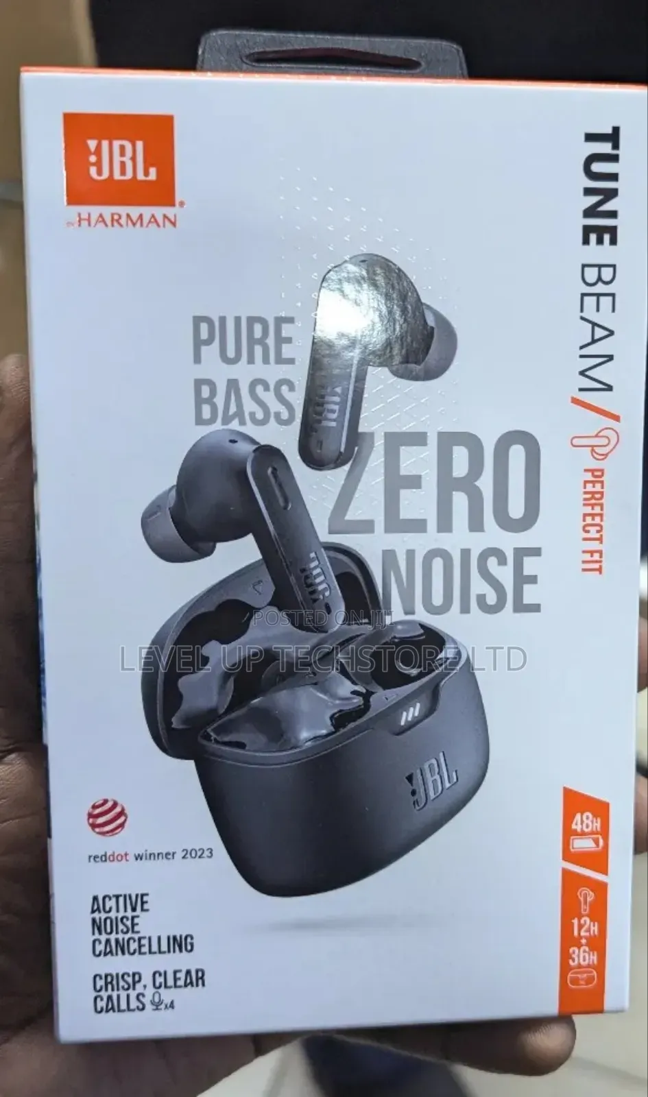 Jbl Tune Beam - True Wireless Active Noise Cancelling (Black)