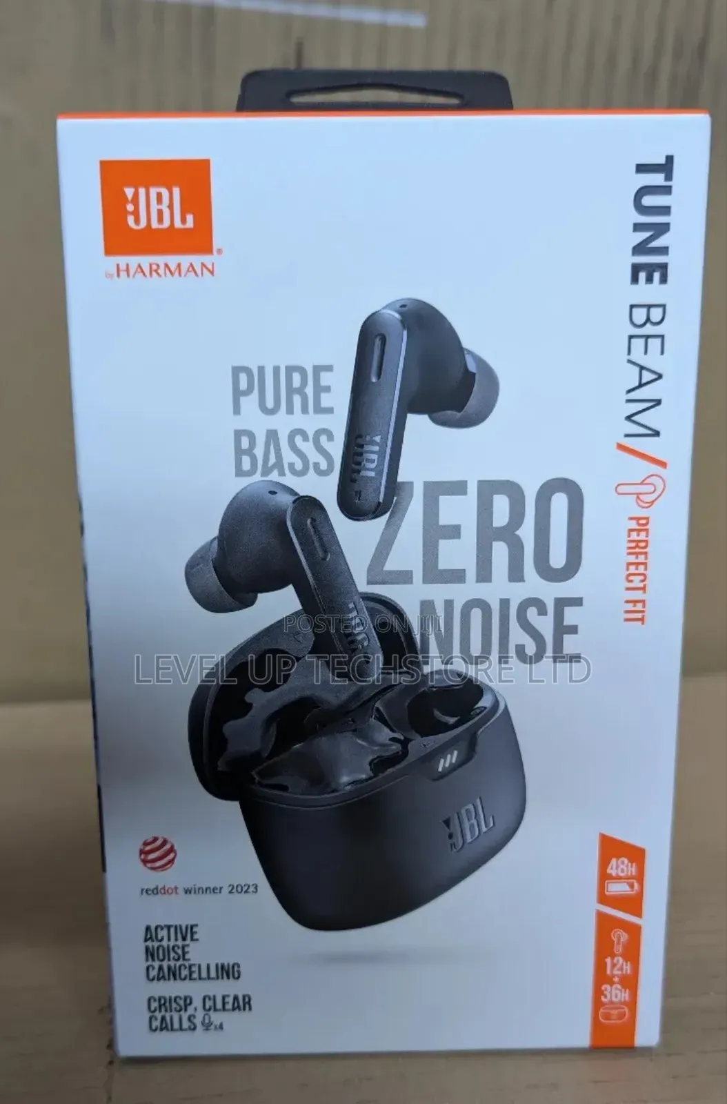 Jbl Tune Beam - Bluetooth 5.3, 4-mic Technology For Crisp, (Black)