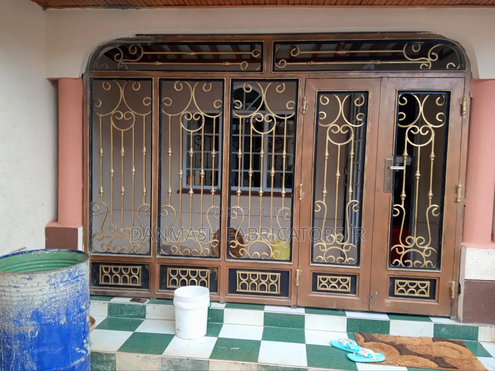 Elegant Front Security Door Grill