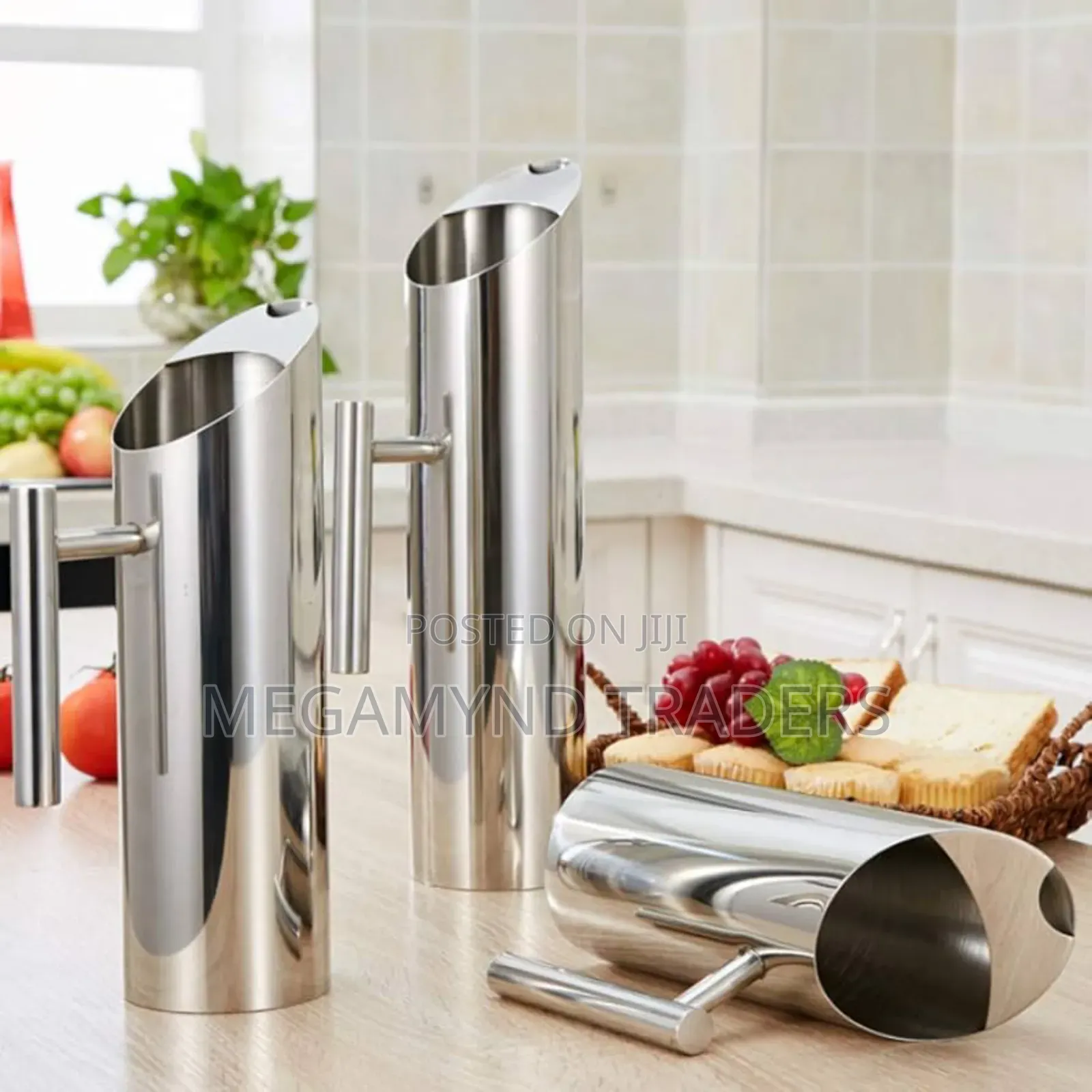 Metallic Pitcher 2ltr/Stainless Steel Kitchen Jug / Tea Pot