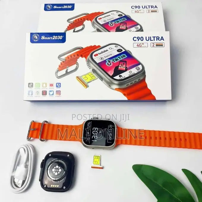 Smart 2030 C90 Ultra 4g Android Smartwatch With Sim 4gb Ram 64gb Rom
