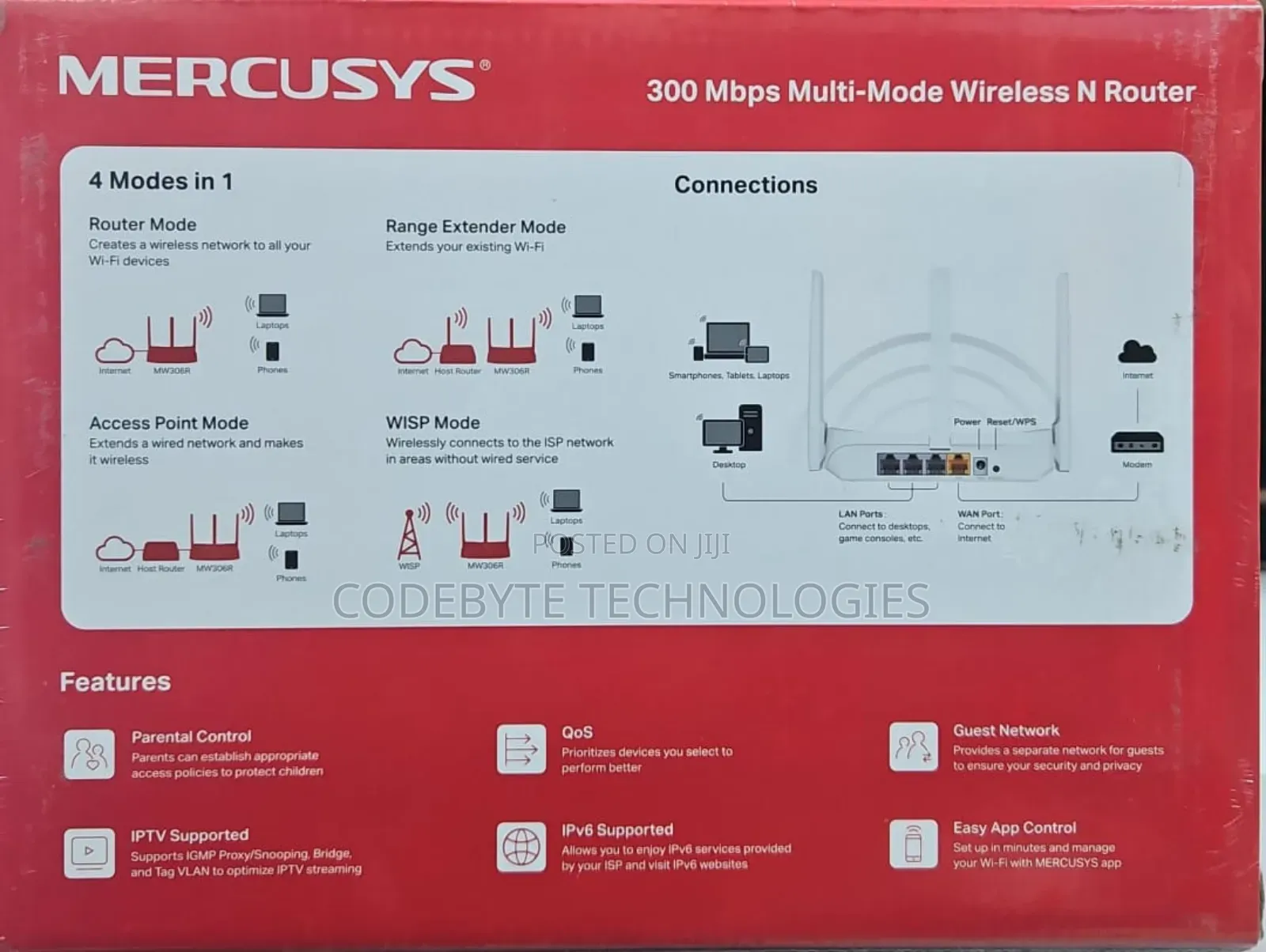 Tp Link Mercusys 300mbps Multi Mode Wireless N Router
