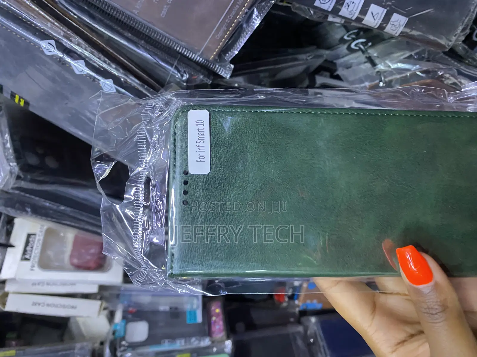 Jiaji Infinix Smart 10 Flip Stand Card Slot Phone Case