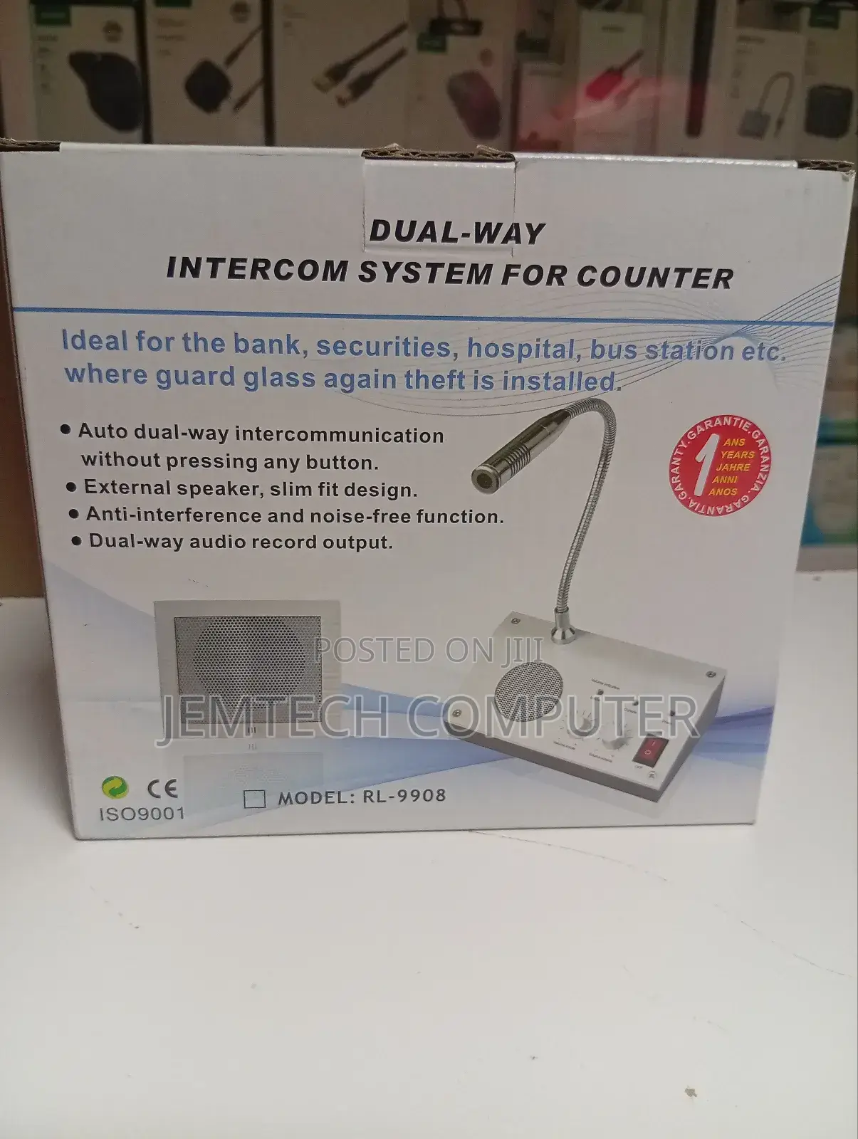 Rl-9908 Dual-Way Intercom System