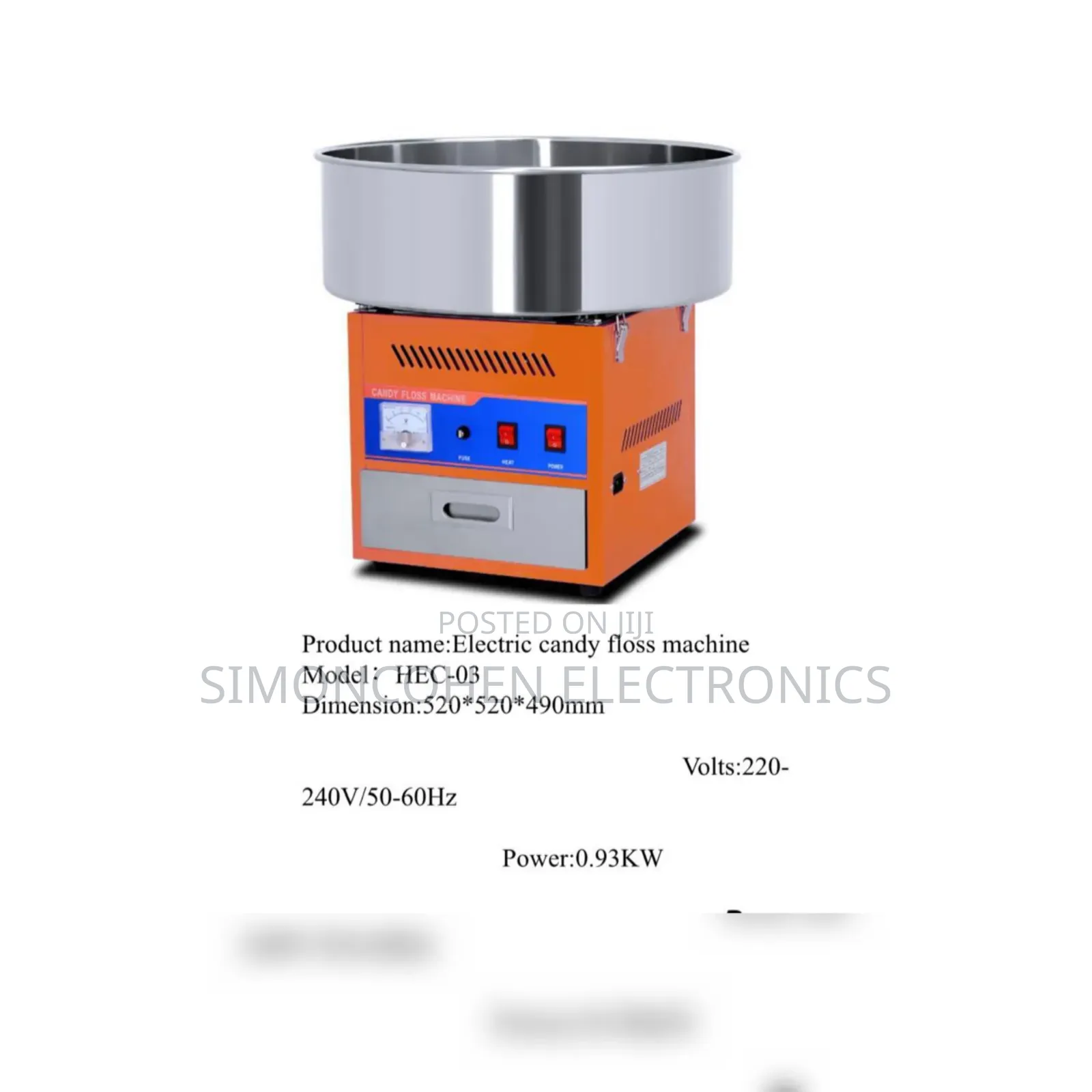 Electric Candy Floss Machine