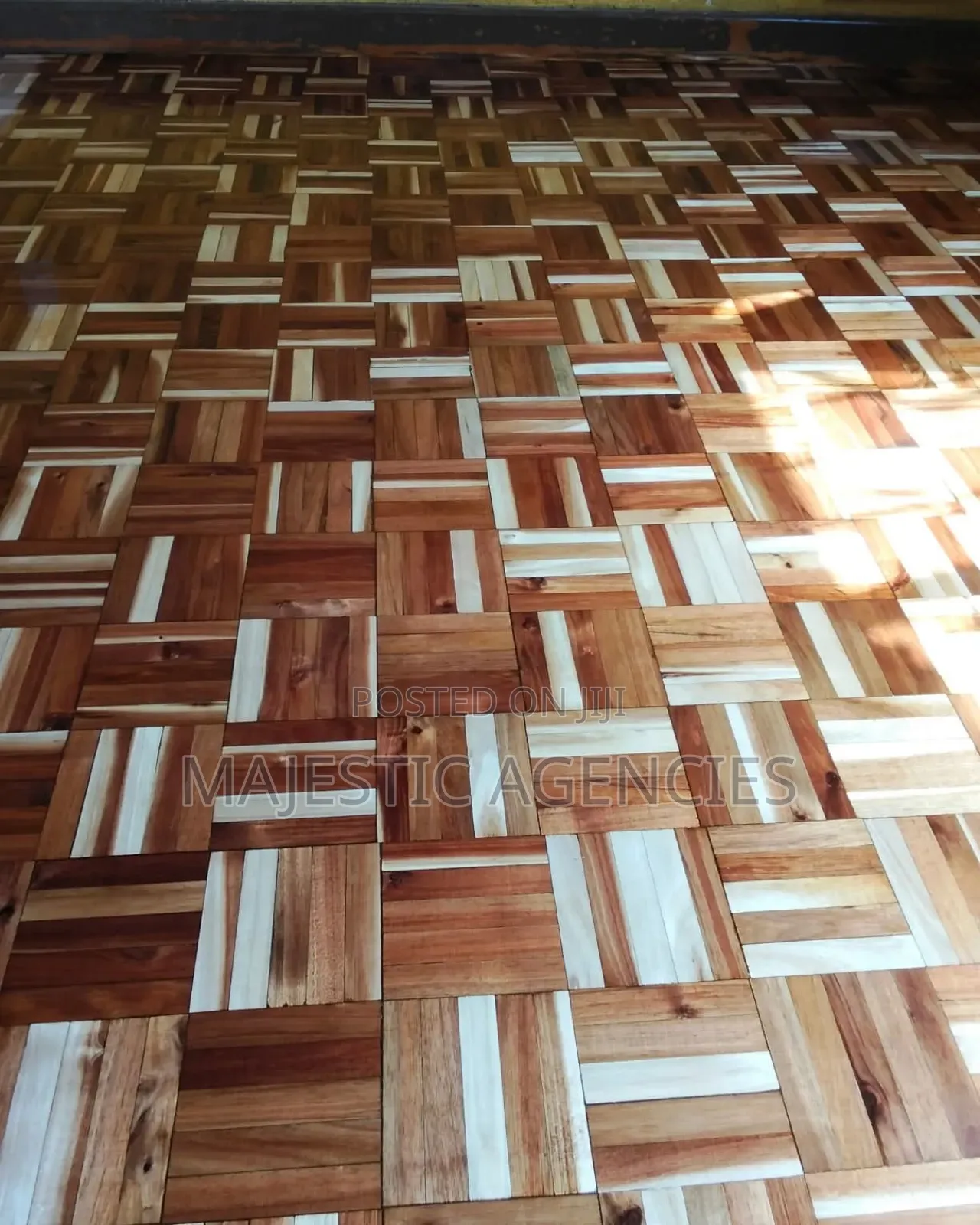 Black Wood Parquate Flooring