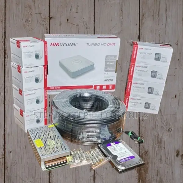 Hikvision 2mp 8 Cameras CCTV Surveillance Package + 100m Rg59 Cable