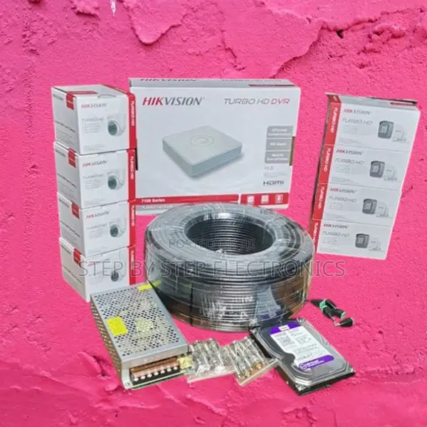 Hikvision 8 1080p 2mp Cameras CCTV Security Package + 100m Cable Roll