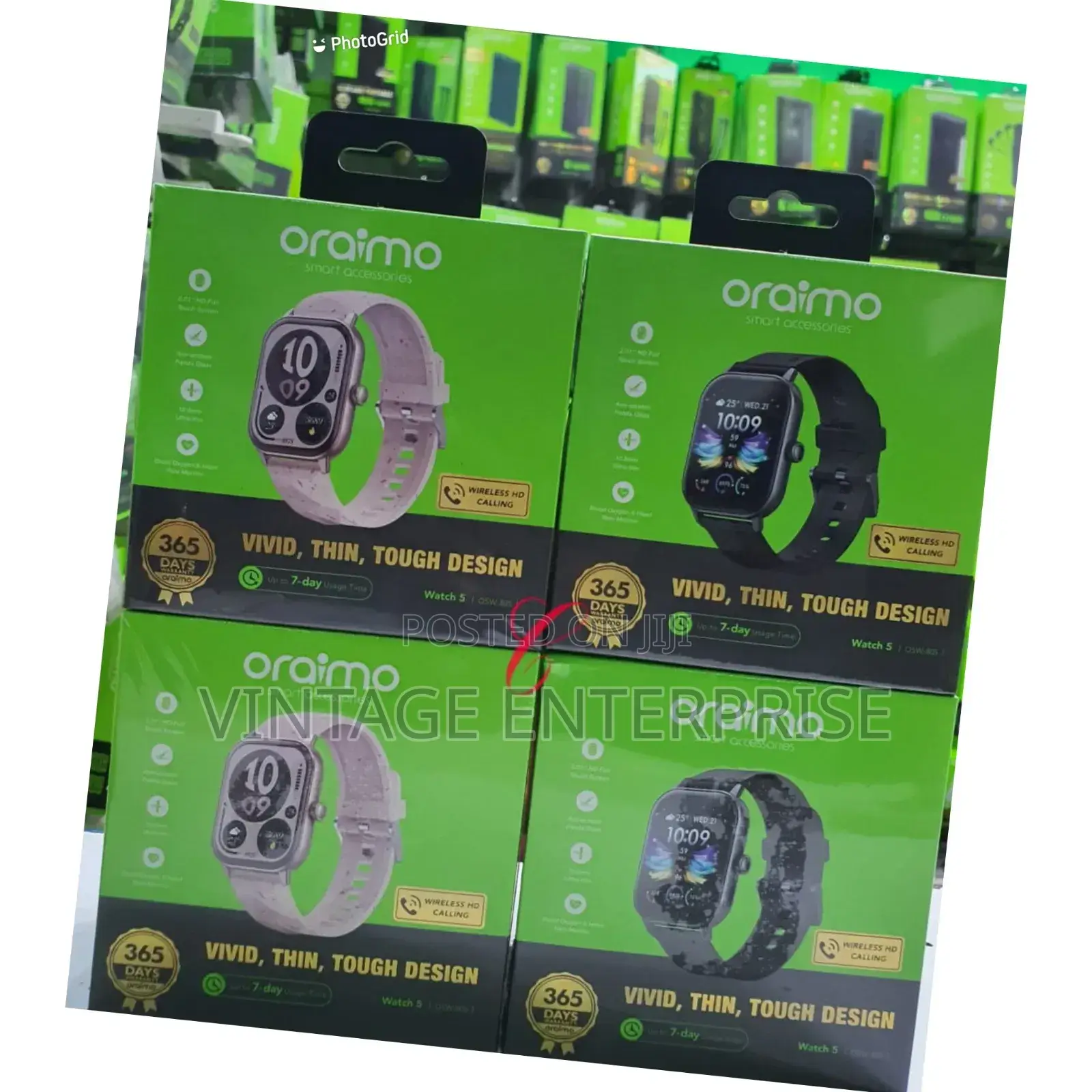 Oraimo Watch 5 Osw-805 2.01" Hd Panda Glass 1atm Smart Watch