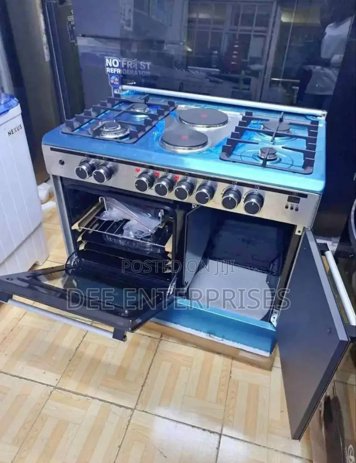 60*90 Haier 4+2 Standing Cooker With Gas Compartment