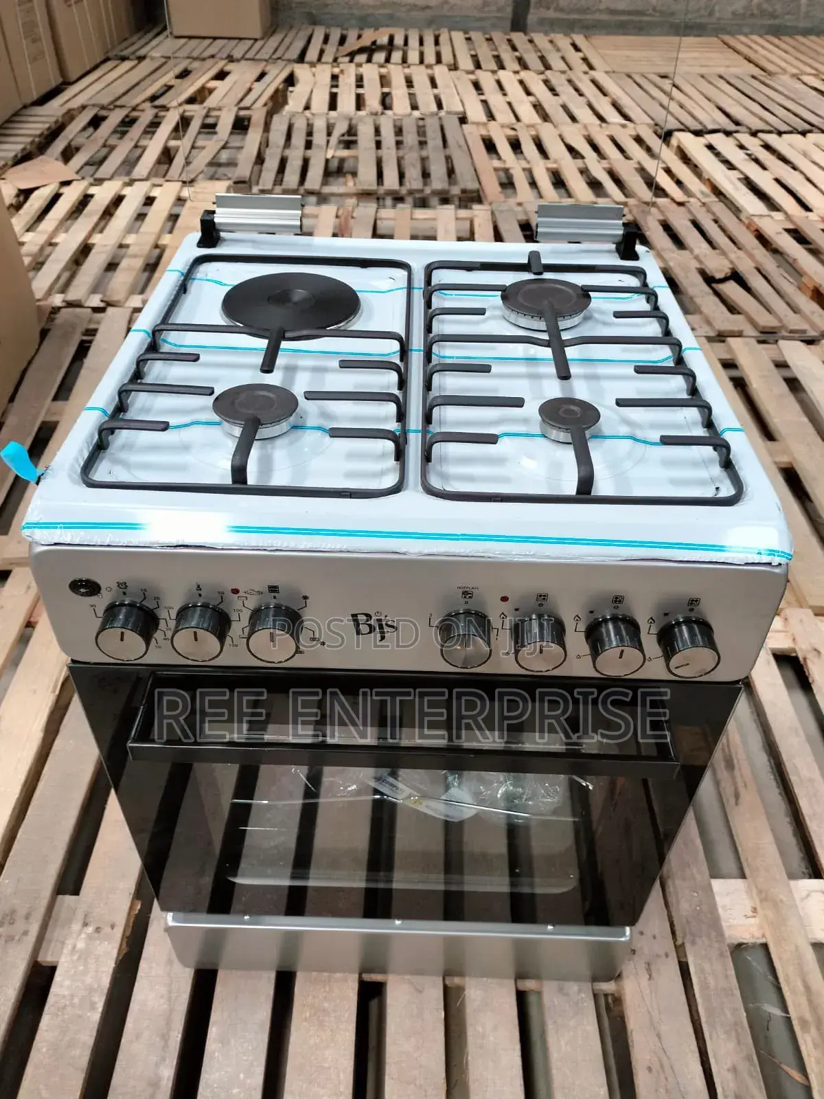 Offer Offer Elegance Enox Silver 60*60 BJS 3+1 Standing Cooker