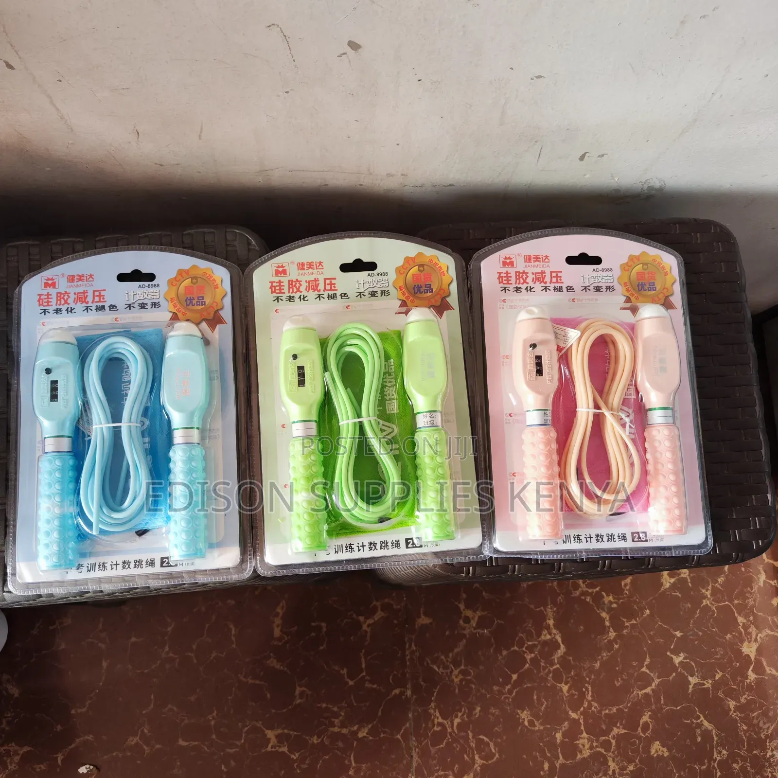 Jumping Ropes PVC Nylon Training Skipping Rope With Counter