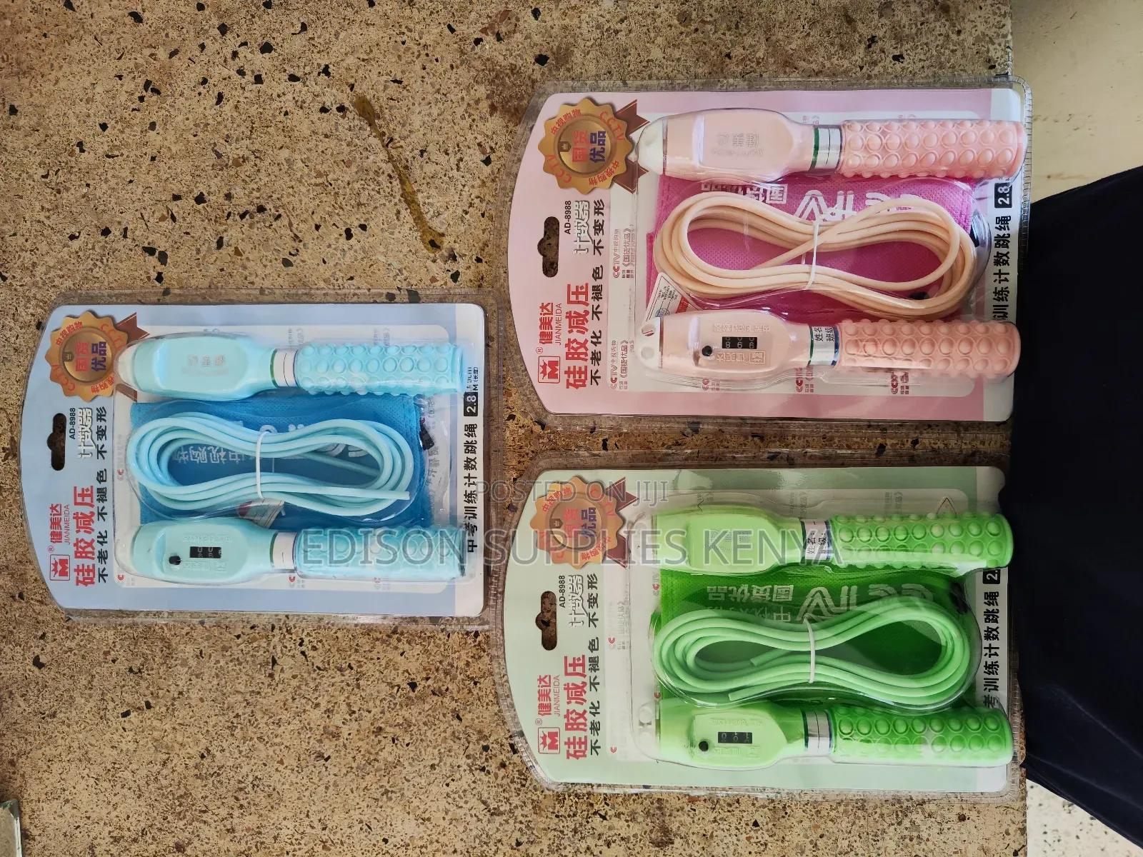 Jumping Ropes PVC Nylon Training Skipping Rope With Counter