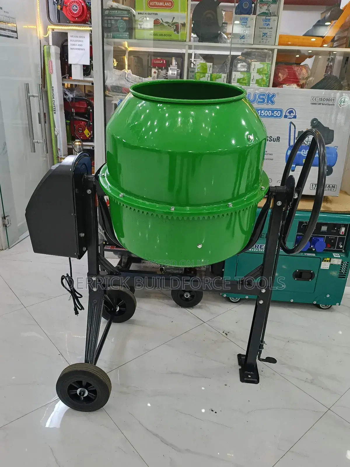 Pacwell Electric Concrete Mixer 180l 60kgs 850w