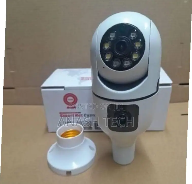 PTZ Baby Monitor CCTV Dual Lens Screen 1080p Wifi Bulb Camera