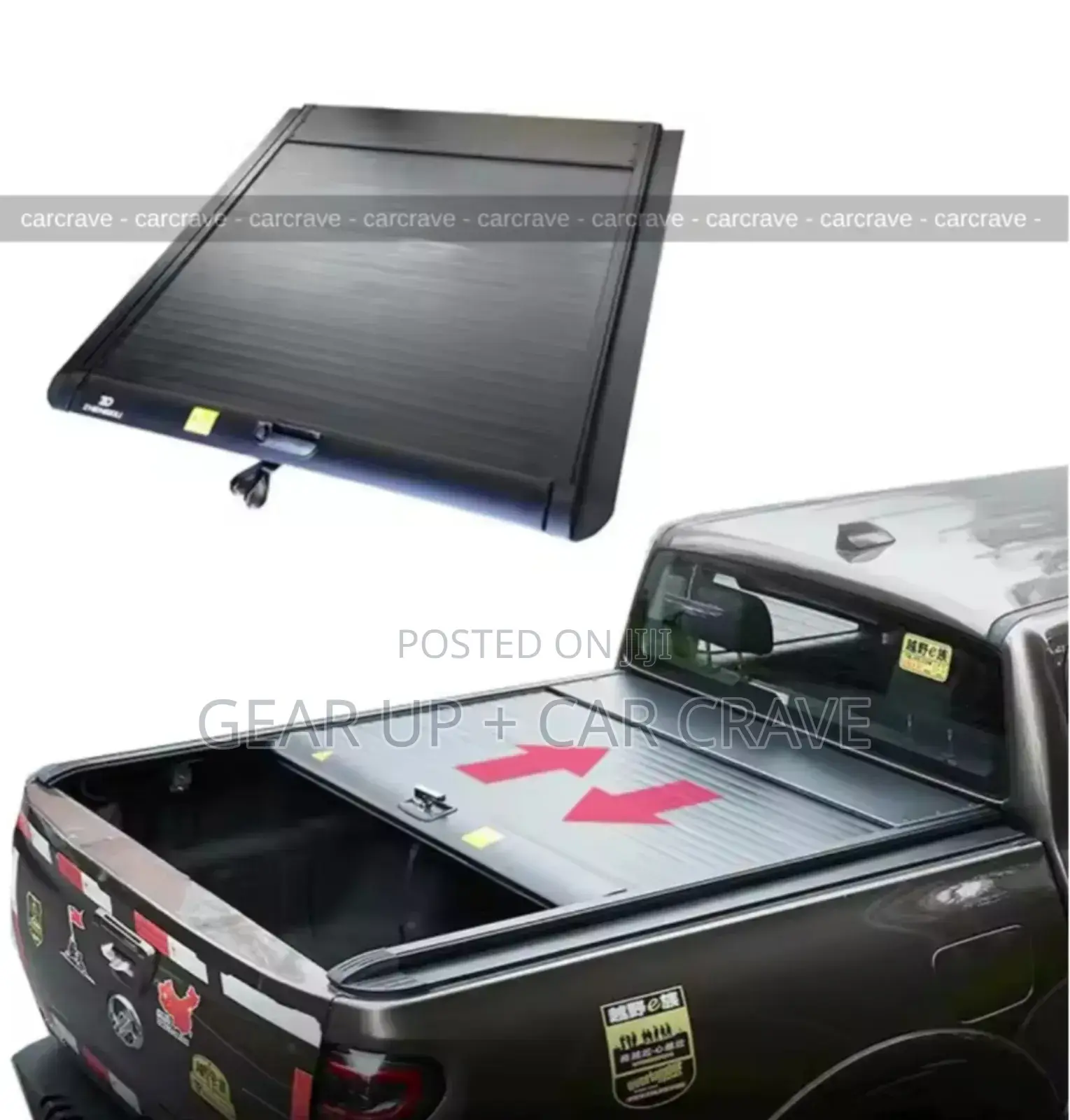 Manual Roller Cover for Hilux Double Cab Free Installation