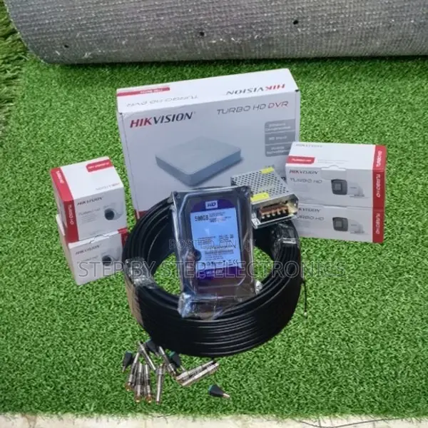 24/7 Surveillance Hikvision 4 Cameras 1080p CCTV Security System Kit