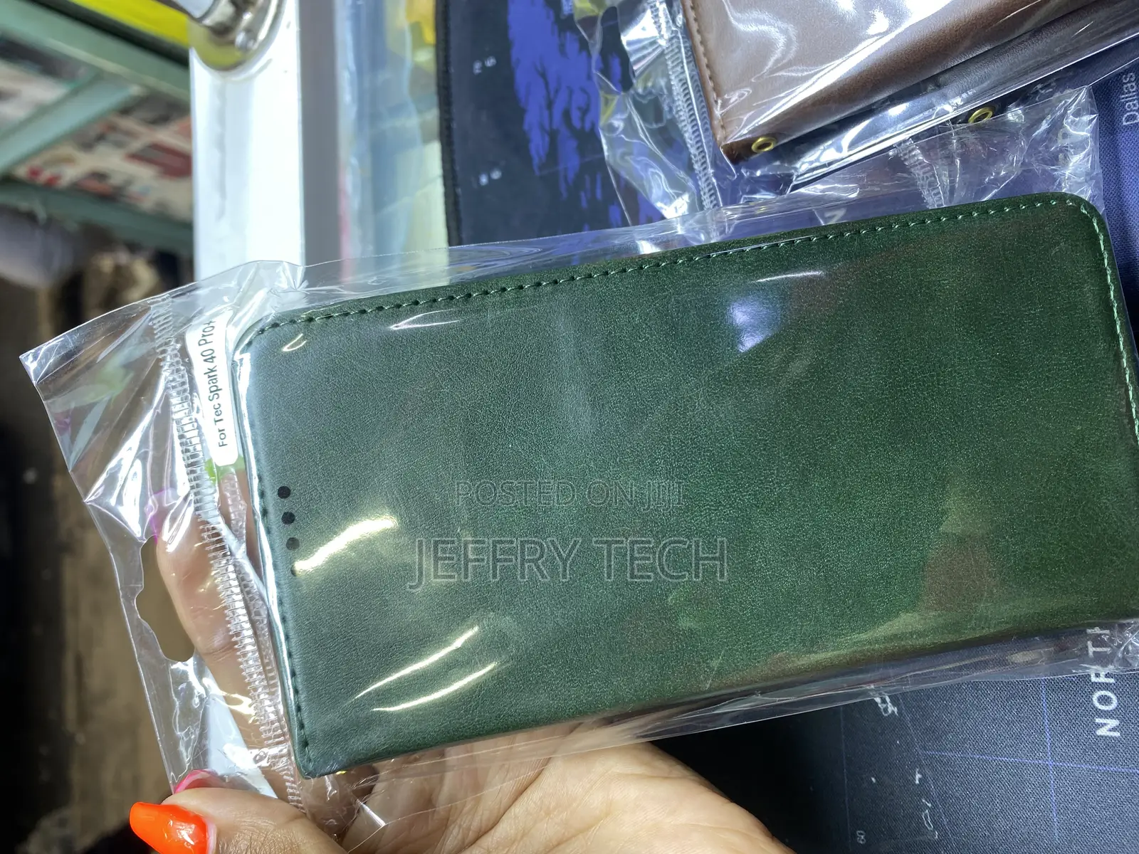 Agelim Tecno Camon 40 Pro Plus Pu Leather Phone Case With Card Slot