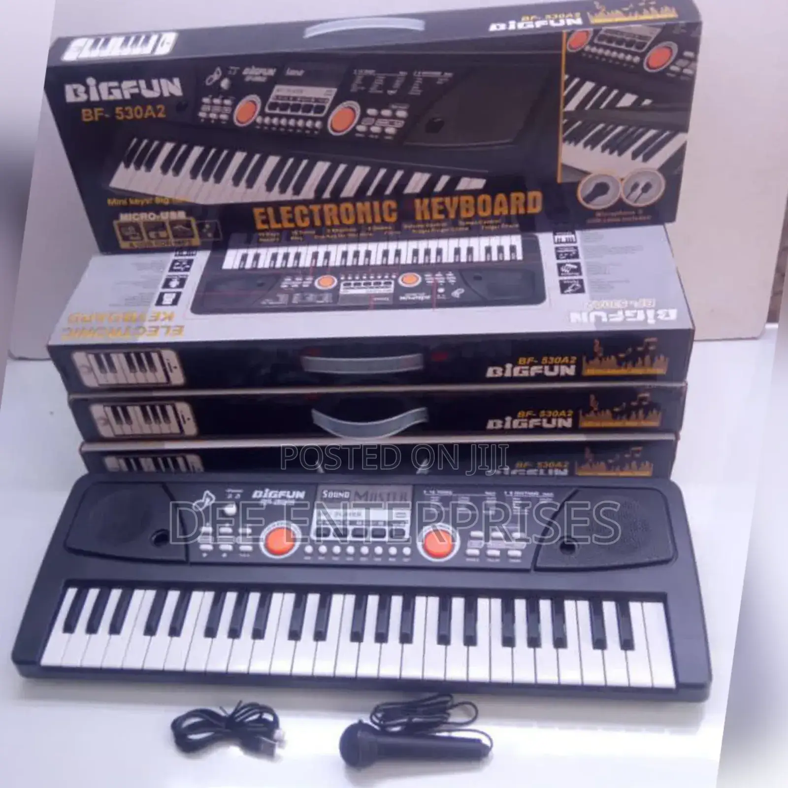 49 Keys Piano With Microphone and Charging Cable