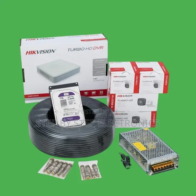 High Definition Hikvision 4 Cameras 1080p 2mp CCTV Security System Kit