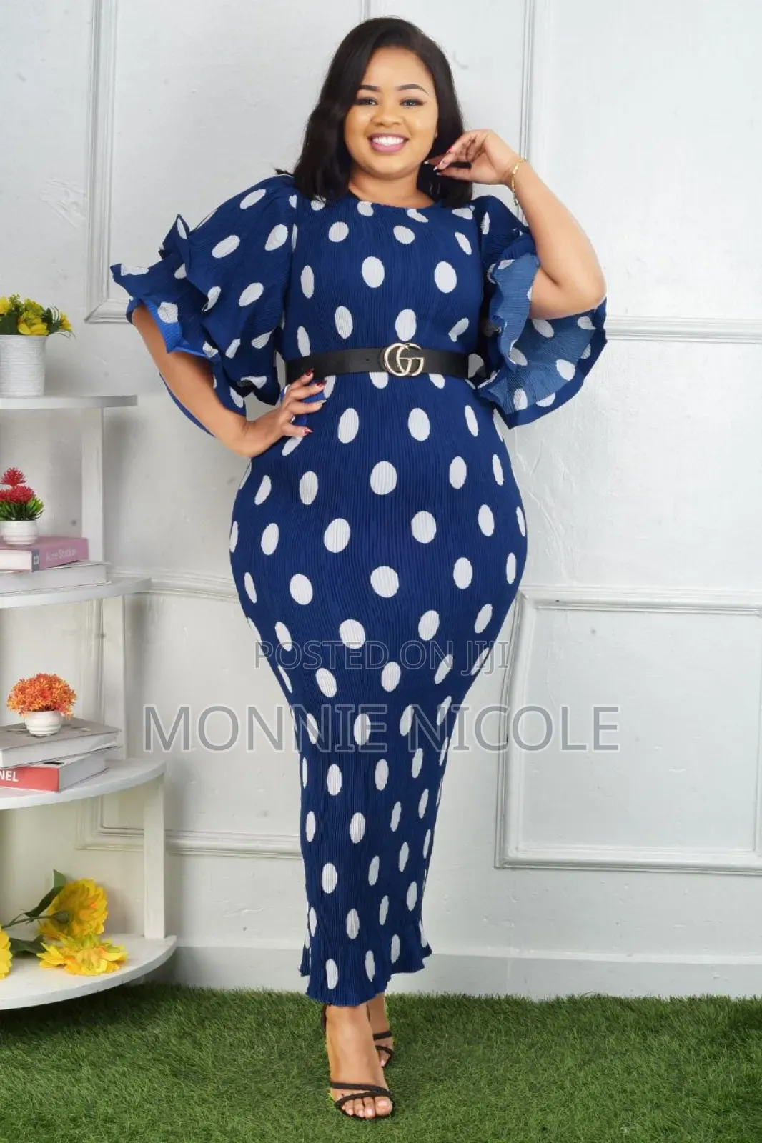 Elegant Polkadot Dress