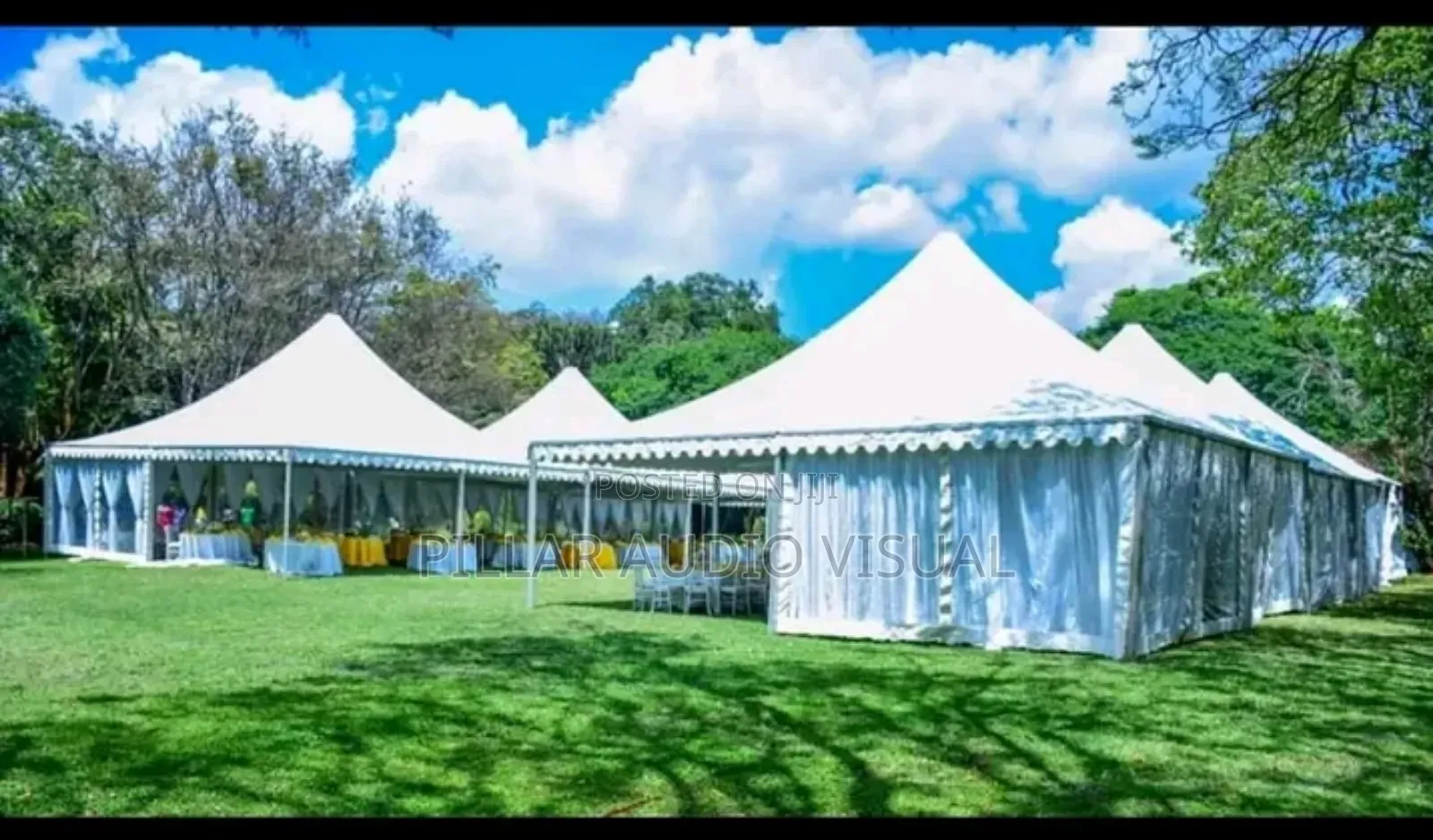 Wedding Set Up! Tents Seats Tables 