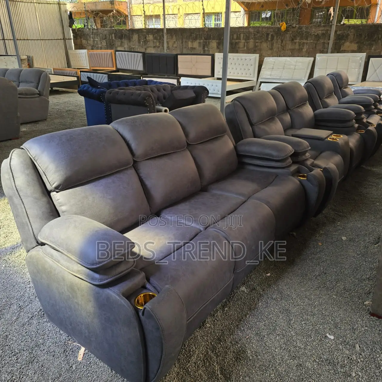 Modern Dreamy 7 Seater Semi Recliner Sofa 3,2,1,1