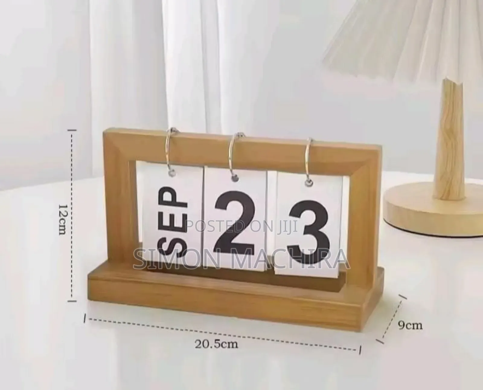 Desk Study Flip Calendar Bamboo