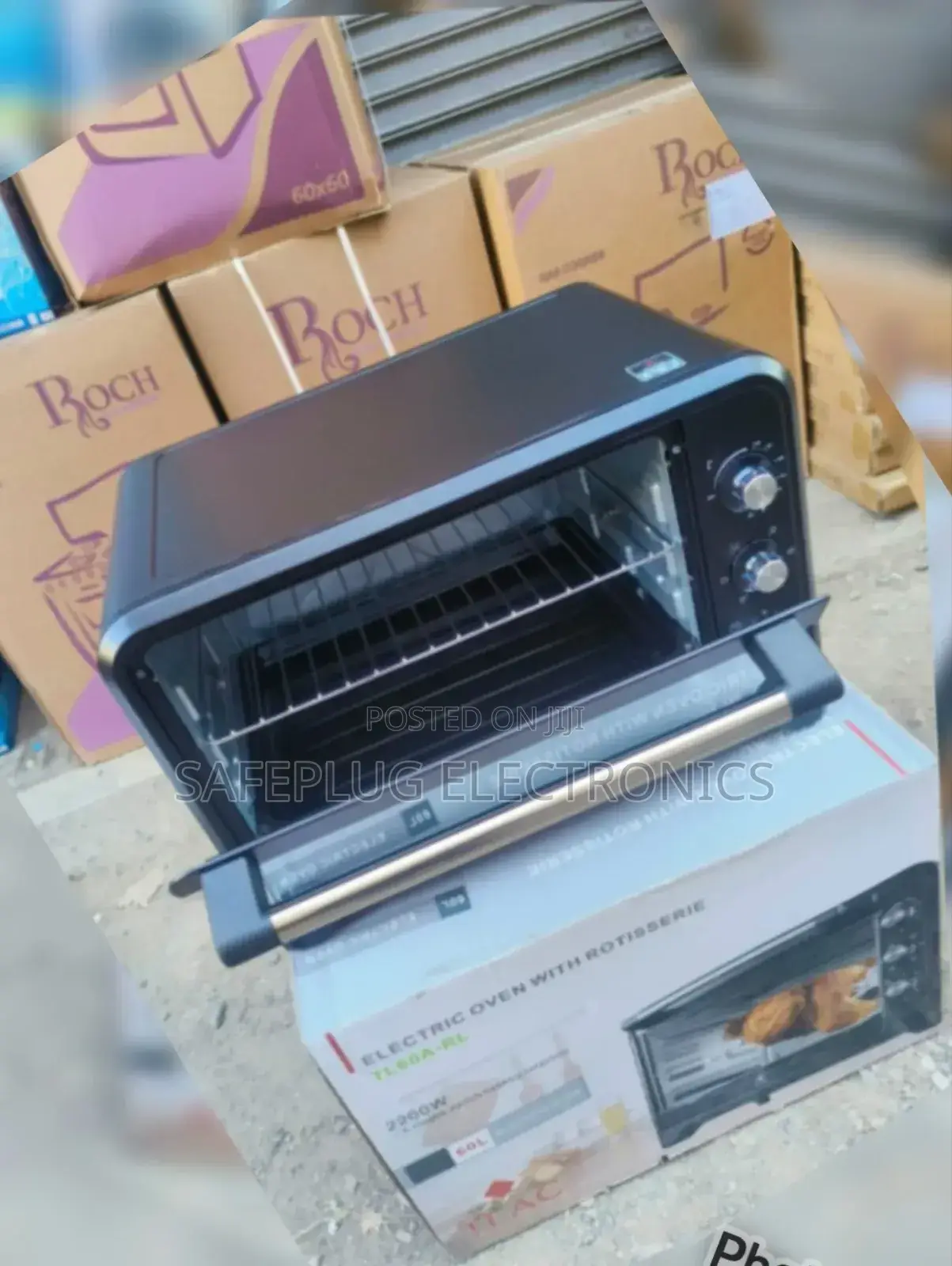 "Bake, Roast Grill! 60l Tlac Electric Oven + Rotisserie – Like New!"