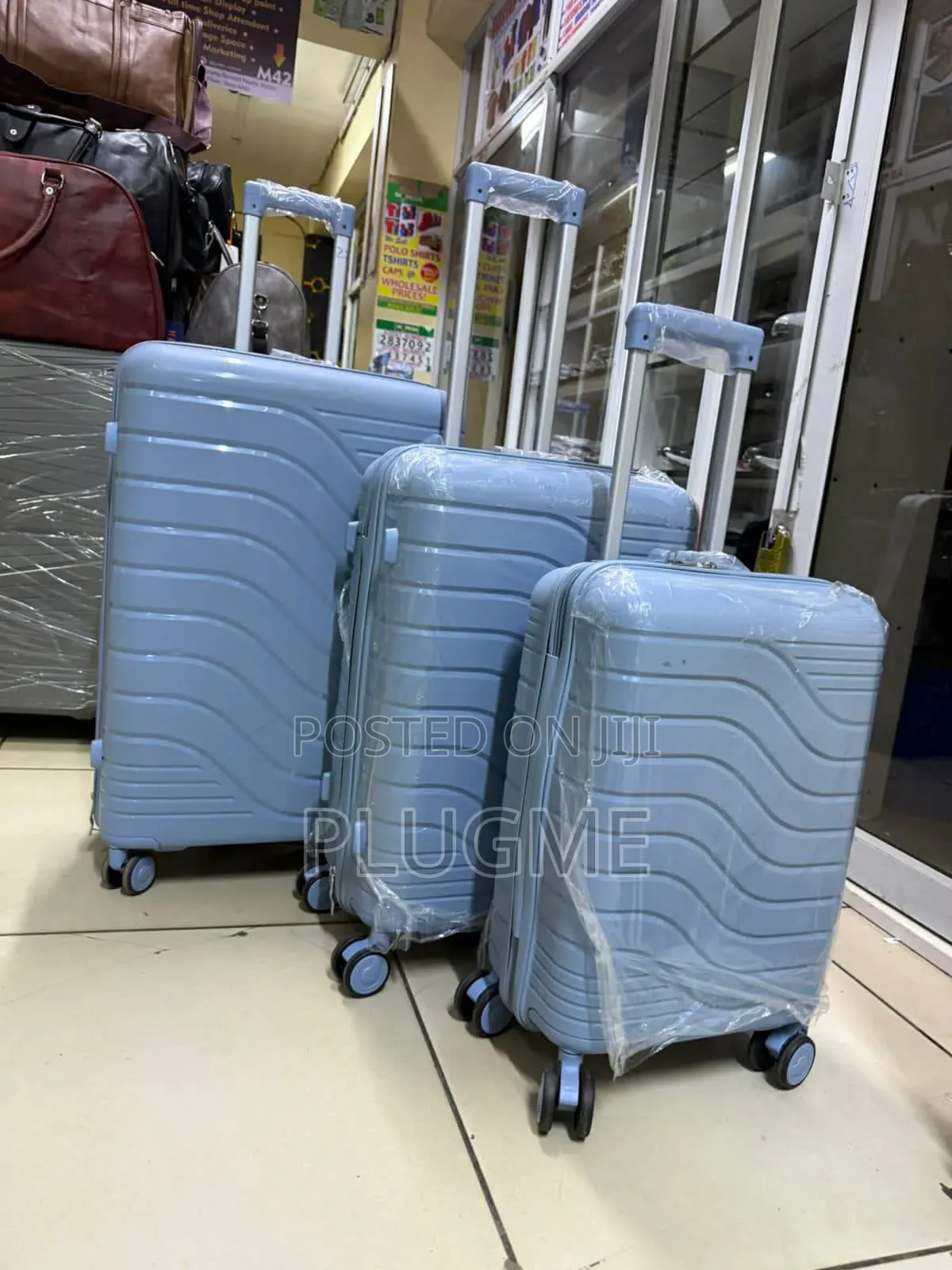 Unbreakable Rubber Suitcase Pp 3-in-1 Suitcase Set