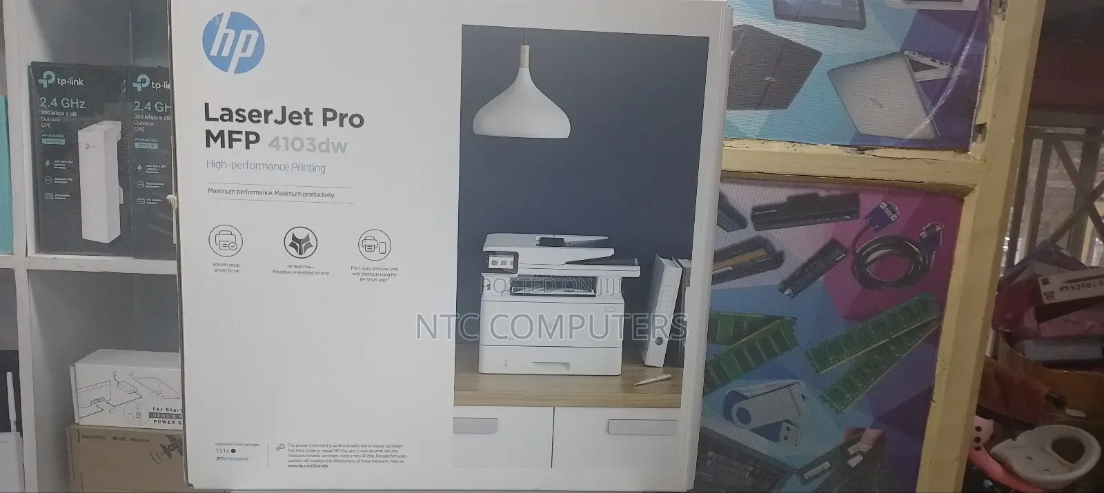 Hp Laserjet Pro MFP 4103dw 40ppm Printer, Print,Scan,Copy