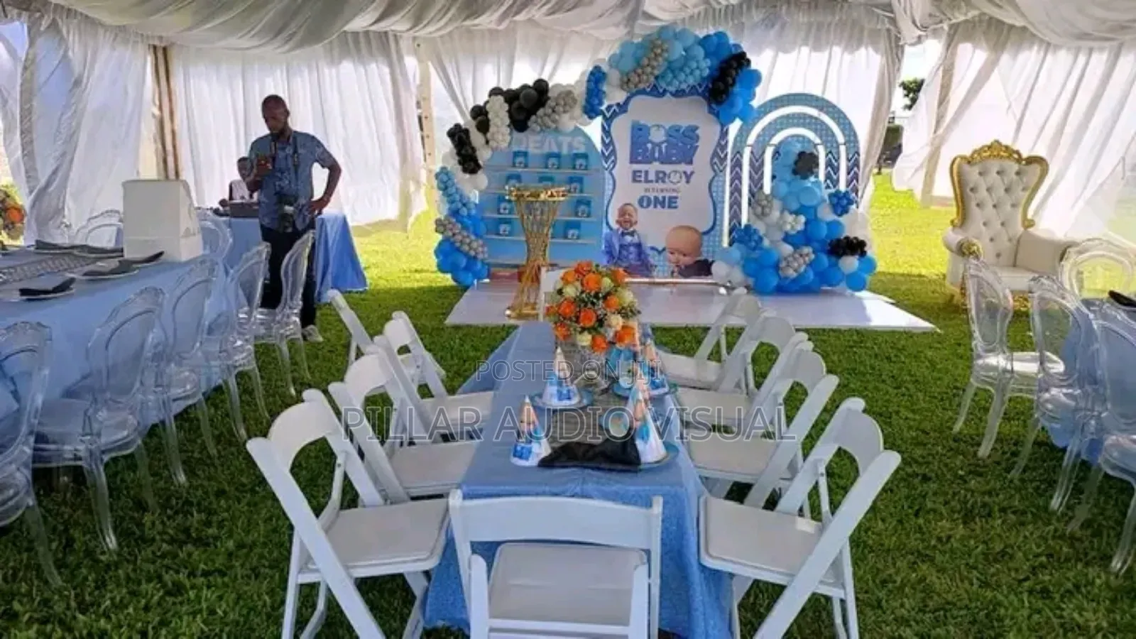 Tents Foldable Chairs/Seats Clean Tables for Hire 