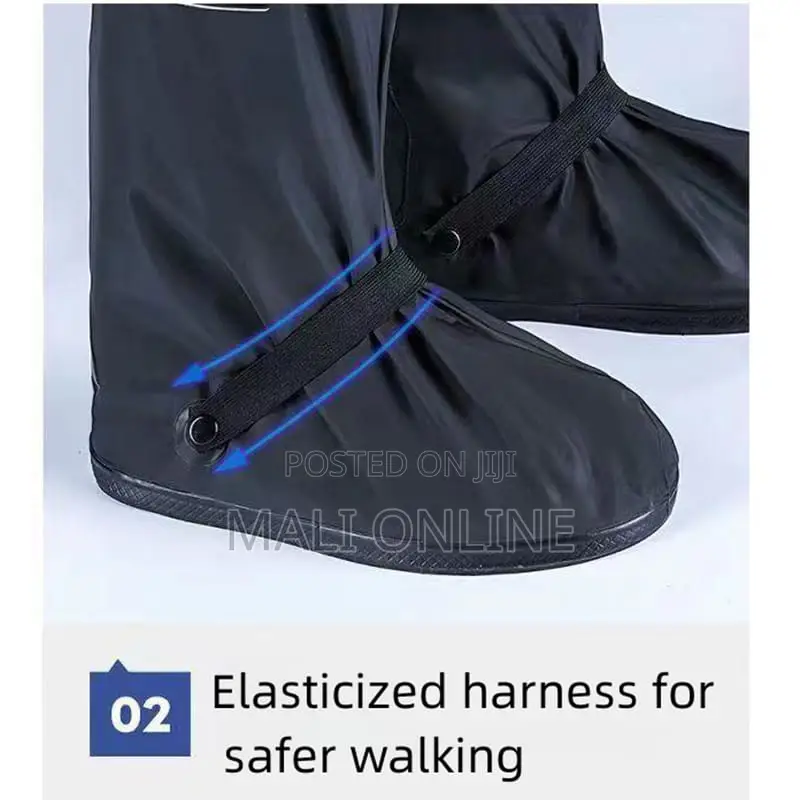 Waterproof Rain Boot Shoe Covers Unisex Reusable Pvc Non-slip Overshoe