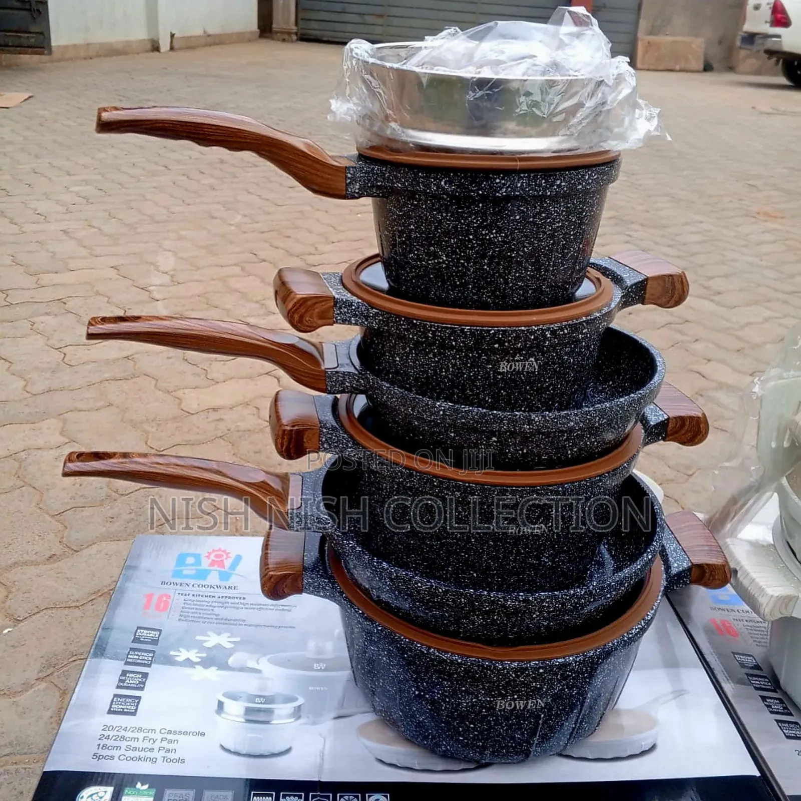 Quality 16pieces Granite Cookware Set