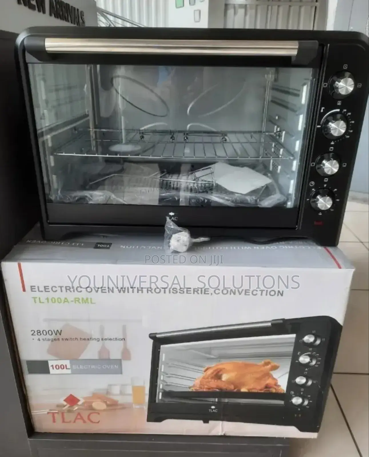 100 Litres Tlac Electric Oven With Rotisserie