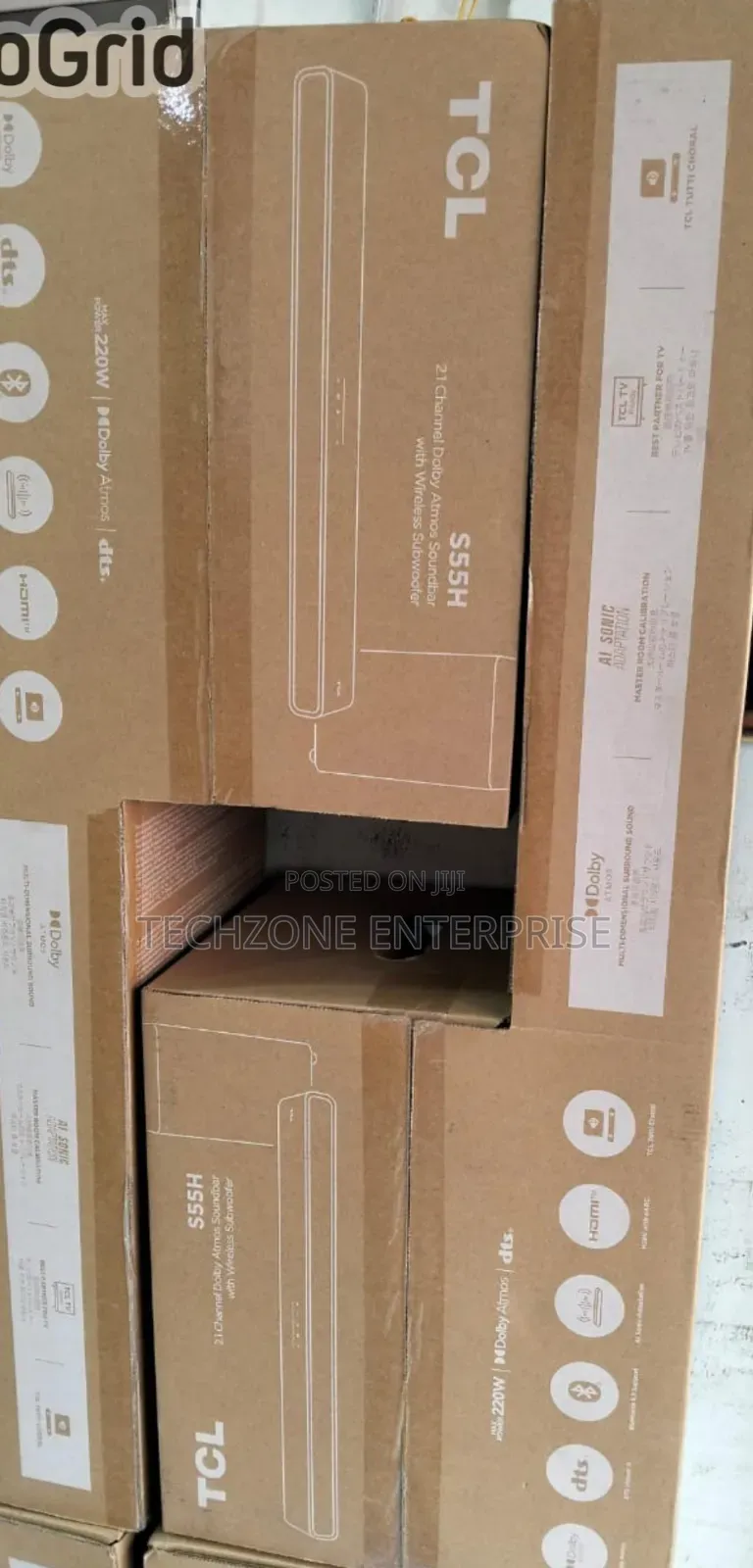 TCL S55h Wireless Soundbar 220w 2.1 Ch Dolby Atmos Powerful Bass 
