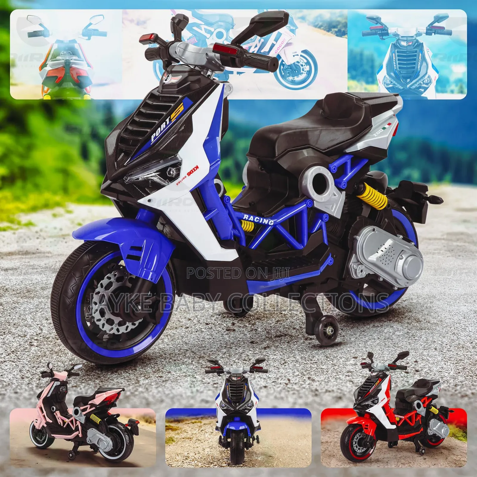 Kids 12v Ride-on Motorbike With Lights Music