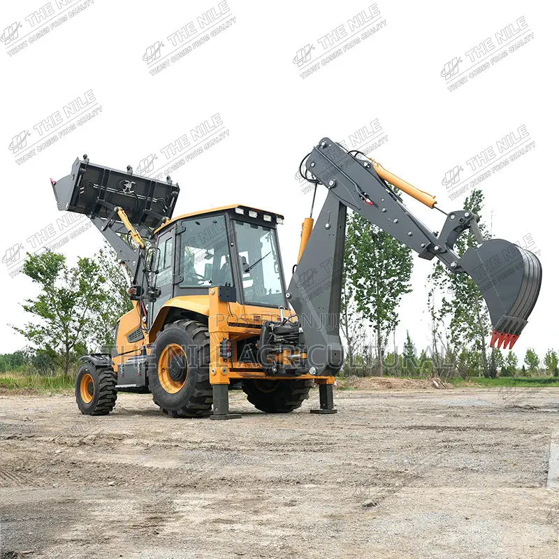 Industrial Series Auto-Leveling and Joystick Control Backhoe Loaders
