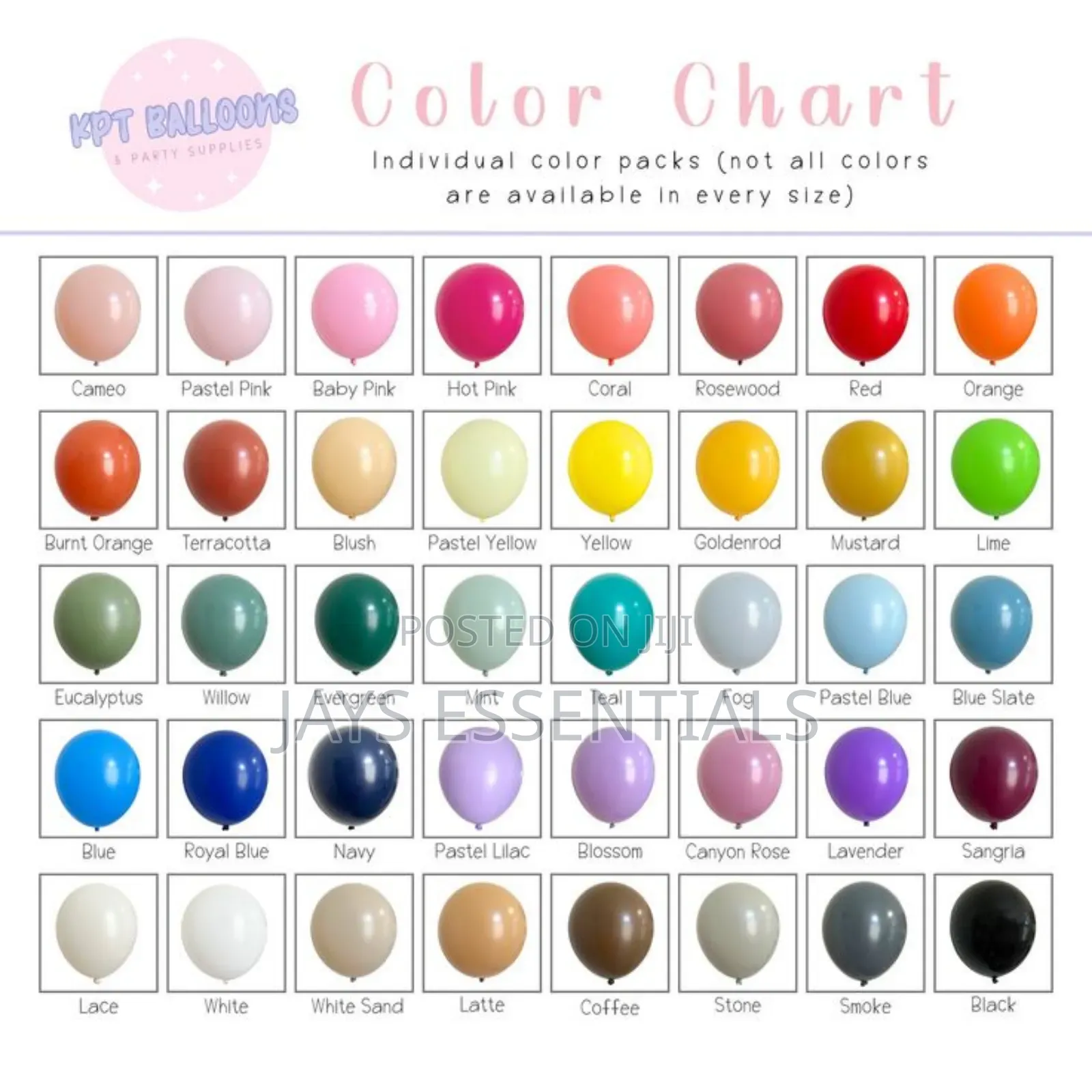 100pcs Balloon Packet