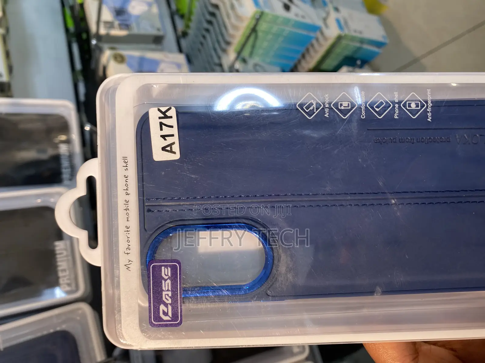 Wokabi Professional Pu Leather Back Cover for Oppo A17k
